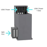 Tabletolution POE zum USB-C-Adapter mit 2 USB-C-Anschlüssen